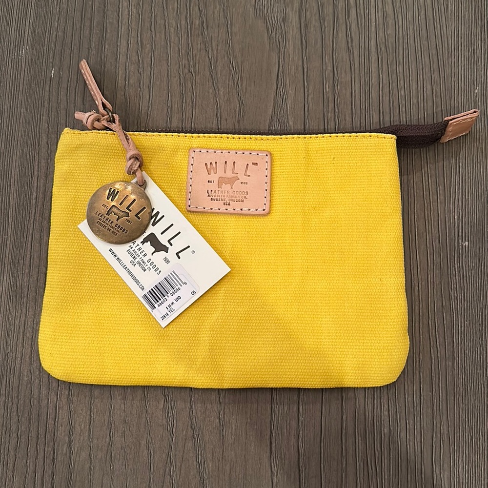 Will Leather Goods Yellow Pouch